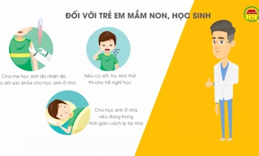 Hướng dẫn phòng chống dịch trước khi cho học sinh đi học trở lại