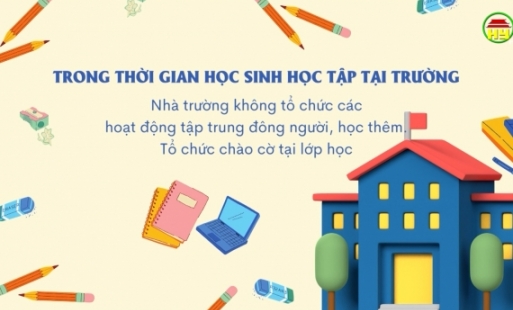 Hướng dẫn phòng chống dịch trước khi cho học sinh đi học trở lại