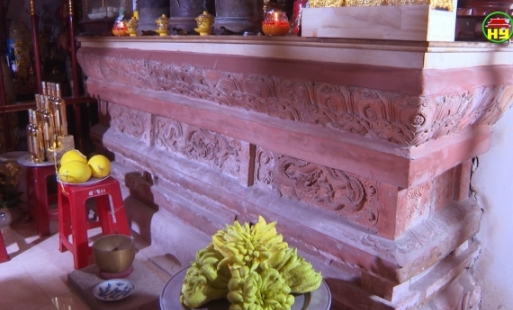 Bệ thờ đất nung đền Đậu An được công nhận là bảo vật quốc gia