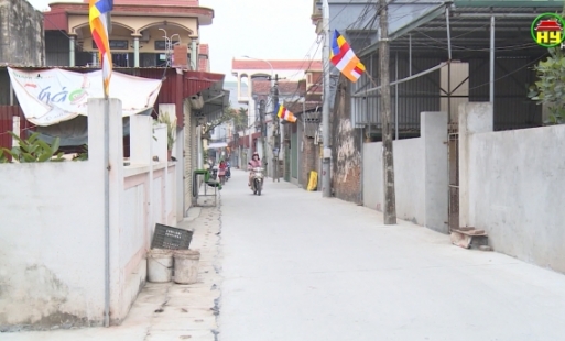 Hàng trăm hộ dân hiến đất làm mới đường giao thông ở xã Toàn Thắng