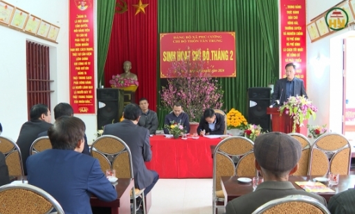 Bí thư Tỉnh uỷ Hưng Yên dự sinh hoạt chi bộ tại thôn Tân Trung