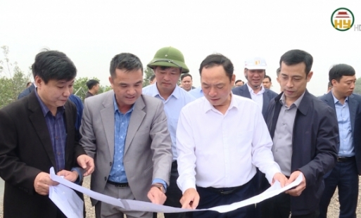Chủ tịch UBND tỉnh Hưng Yên kiểm tra thực địa dự án giao thông trọng điểm