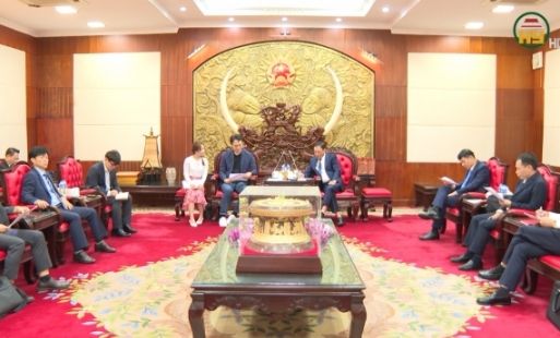 Chủ tịch UBND tỉnh Hưng Yên tiếp và làm việc với Công ty TNHH Đầu tư và Phát triển KCN VTK Hưng Yên và Công ty LG Energy Solution(Hàn Quốc)