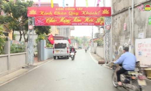 Xuân về trên vùng quê đổi mới Xuân Dục