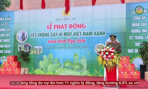 Bộ Công an phát động Tết trồng cây tại tỉnh Hưng Yên