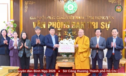 Thăm, chúc Tết Giáo hội Phật giáo Việt Nam tỉnh