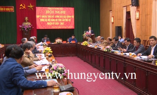 Nguyên lãnh đạo tỉnh góp ý vào dự thảo Báo cáo chính trị Đại hội Đảng bộ tỉnh lần thứ XIX