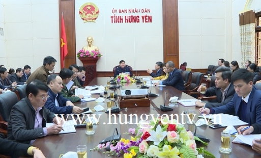 UBND tỉnh Hưng Yên họp khẩn chống dịch bệnh viêm đường hô hấp cấp