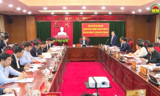 Chủ tịch UBND tỉnh làm việc với BTV Thành ủy Hưng Yên