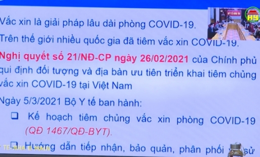 Hưng Yên dự kiến triển khai tiêm vắc xin Covid-19 làm 3 đợt trong năm 2021
