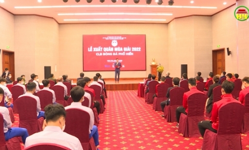 CLB Bóng đá Phố Hiến tổ chức lễ xuất quân mùa giải 2022