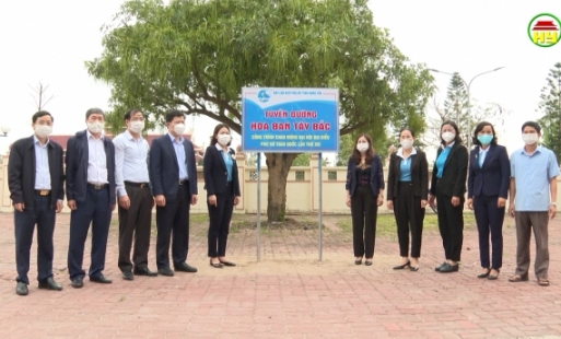 Hưng Yên gắn biển công trình chào mừng thành công Đại hội Phụ nữ toàn quốc lần thứ XIII