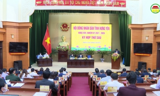 Thông qua 9 nghị quyết tại kỳ họp thứ 6 HĐND tỉnh Hưng Yên