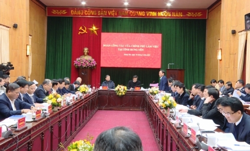 Đoàn công tác của Chính phủ làm việc tại Hưng Yên