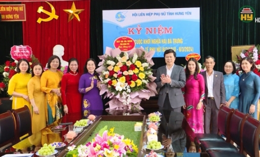 Phó Bí thư Thường trực Tỉnh uỷ chúc mừng Hội LHPN tỉnh nhân kỷ niệm 114 năm Ngày quốc tế Phụ nữ 