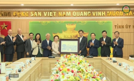 Lãnh đạo tỉnh làm việc với Tập đoàn BRG