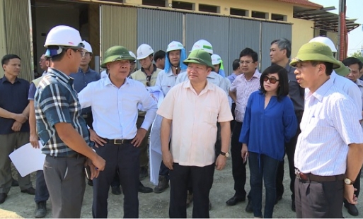 Thứ trưởng Bộ GTVT kiểm tra 2 dự án giao thông tại Hưng Yên 