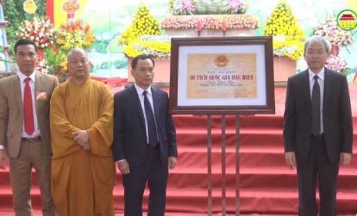 Chùa Thái Lạc đón bằng xếp hạng di tích quốc gia đặc biệt