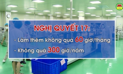 Nâng thời gian làm thêm giờ lên 60 giờ 1 tháng