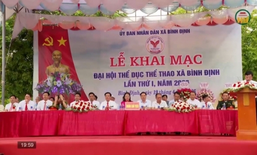 Xã Bình Định khai mạc Đại hội Thể dục thể thao
