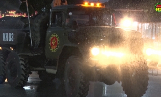 Phun khử khuẩn toàn bộ xã Tiên Tiến