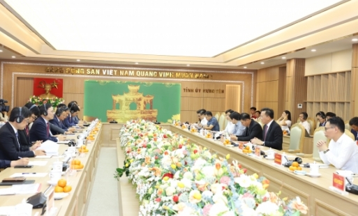 Đồng chí Bí thư Tỉnh ủy tiếp và làm việc với Đại sứ đặc mệnh toàn quyền Hàn Quốc tại Việt Nam