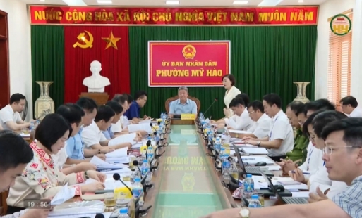 UBND tỉnh làm việc với phường Mỹ Hào