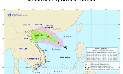 Áp thấp nhiệt đới mạnh lên thành bão số 3, có khả năng ảnh hưởng trực tiếp đến Hưng Yên 