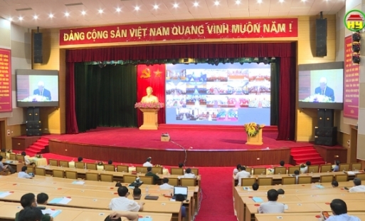 Hội nghị trực tuyến sơ kết 5 năm thực hiện chỉ thị 05 của Bộ Chính trị. 