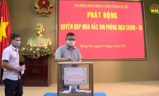 Lễ phát động ủng hộ quỹ vacxin phòng dịch Covid -19 