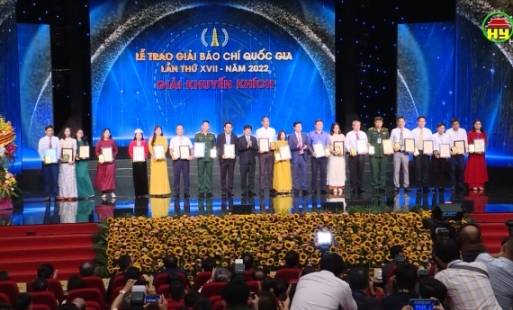 Đài PT và TH Hưng Yên đoạt giải khuyến khích giải Báo chí Quốc gia lần thứ XVII 