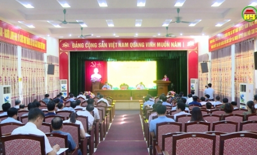 Thị uỷ Mỹ Hào  sơ kết giữa nhiệm kỳ thực hiện Nghị quyết Đại hội Đảng các cấp 