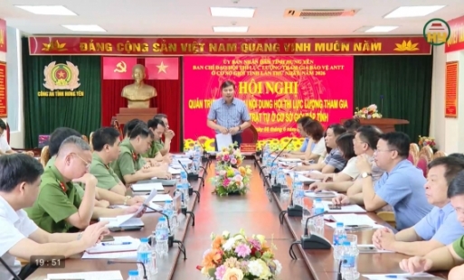 Chuẩn bị hội thi lực lượng tham gia bảo vệ ANTT ở cơ sở giỏi cấp tỉnh 