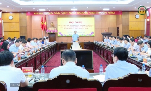 Đoàn công tác của BTV Tỉnh ủy làm việc với một số địa phương 