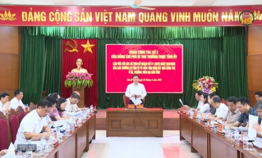 Đoàn công tác số 2 của Ban Thường vụ Tỉnh ủy làm việc với các xã