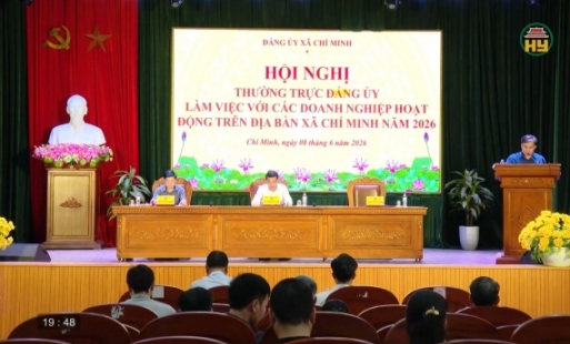 Xã Chí Minh làm việc với các doanh nghiệp 
