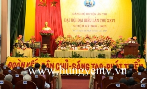 Đại đội Đảng bộ huyện Ân Thi lần thứ XXVI, nhiệm kỳ 2020 - 2025