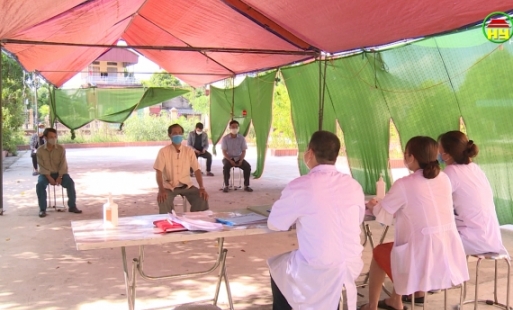 Huyện Kim Động kiểm soát chặt chẽ người về từ vùng dịch