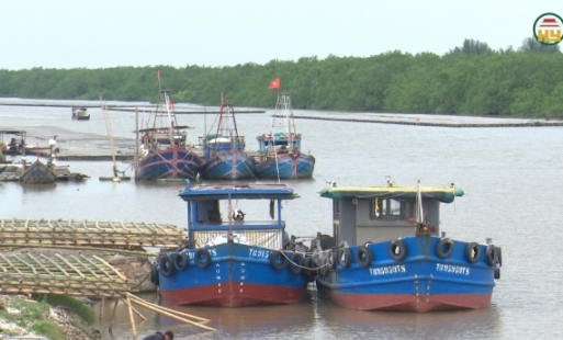 Các hộ nuôi trồng thủy sản ứng phó với bão