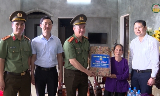 Công an tỉnh: Tặng quà, khám bệnh và cấp thuốc miễn phí cho gia đình chính sách, người có công với cách mạng