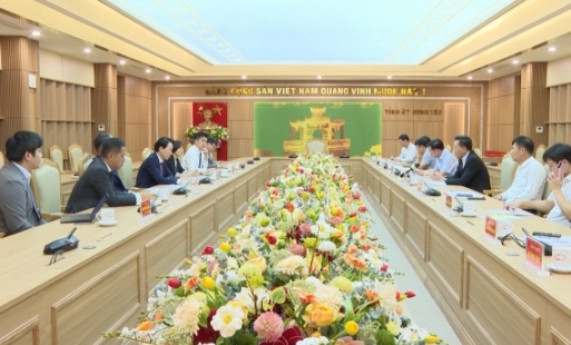 Đồng chí Bí thư Tỉnh ủy Nguyễn Hữu Nghĩa tiếp và làm việc với đoàn công tác Tập đoàn Sumitomo