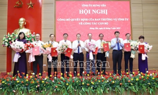 Hội nghị công bố Quyết định của BTV Tỉnh ủy về công tác cán bộ