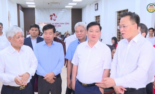 Thăm mô hình hoạt động phường Phố Hiến