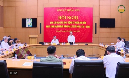 Chuẩn bị kỷ niệm 300 năm ngày sinh Danh nhân Văn hóa Lê Quý Đôn