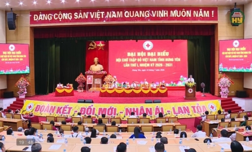 Đại hội đại biểu Hội Chữ thập đỏ Việt Nam tỉnh Hưng Yên lần thứ I
