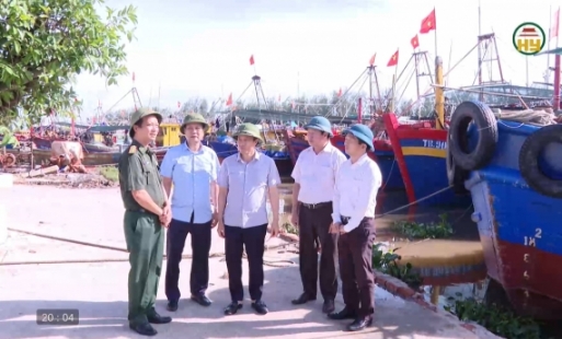 Kiểm tra công tác ứng phó với bão số 1
