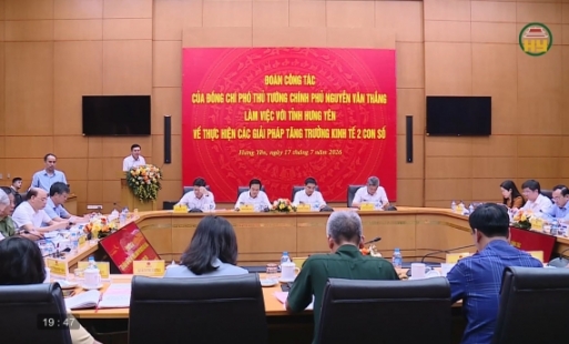Phó Thủ tướng Chính phủ làm việc với tỉnh Hưng Yên 