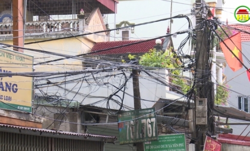 Chậm triển khai bó dây cáp viễn thông theo chỉ đạo của UBND tỉnh