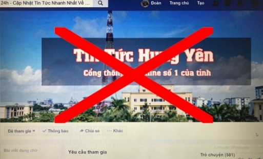 Tự ý lấy hình ảnh Đài PT&TH Hưng Yên làm ảnh bìa, facebooker bị phạt 7,5 triệu đồng