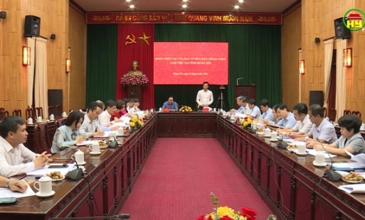 Đoàn công tác của Ban Tuyên giáo Trung ương làm việc tại tỉnh Hưng Yên